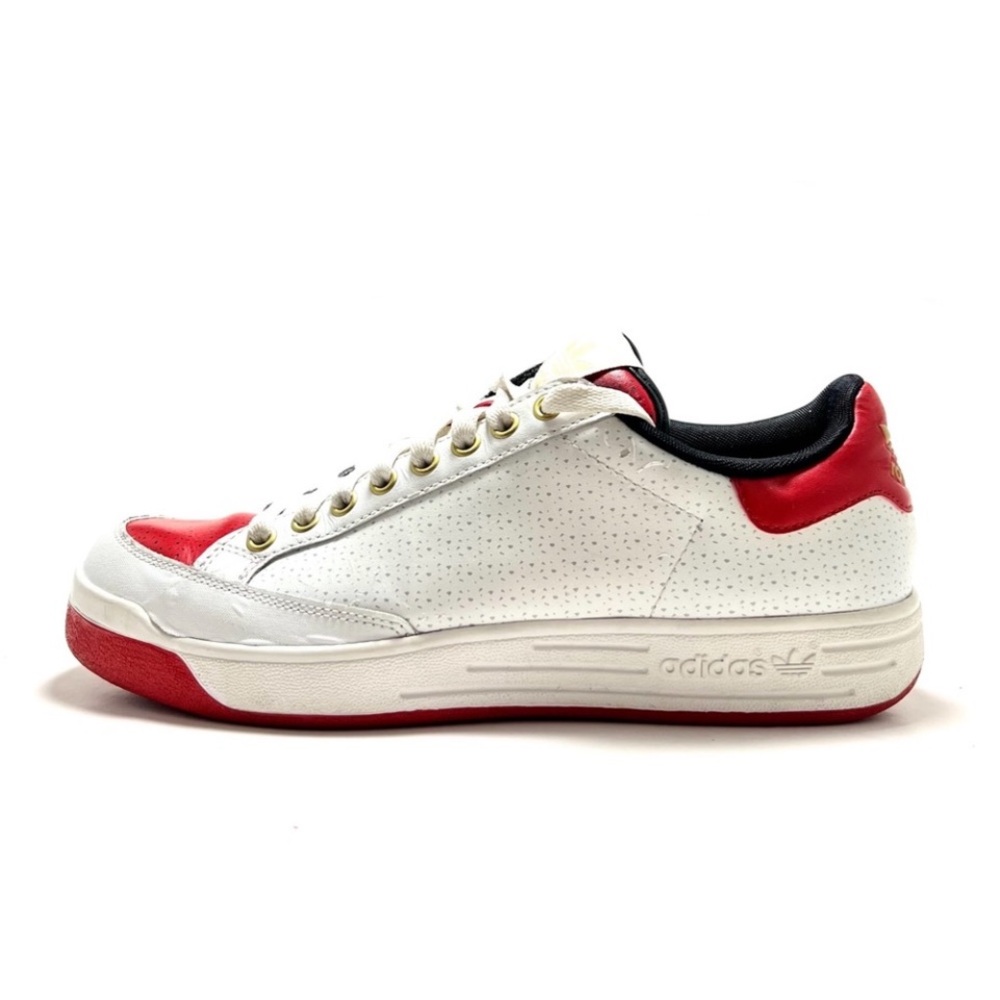 Adidas Rod Laver Leather White Red Sneakers